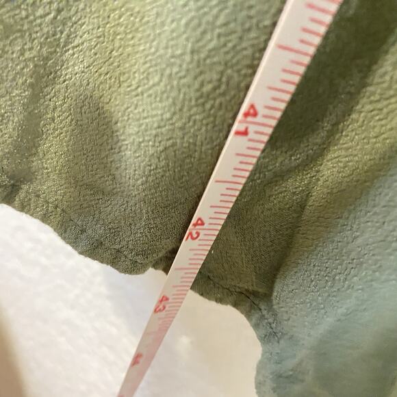 Old Navy Waist Defined Wrap Front Long Sleeve Green V Neck Dress Plus Size XXL - Picture 7 of 8